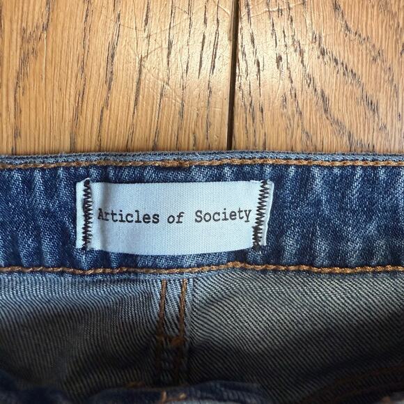 Articles of Society Village Straight Leg Jeans SZ 32 Casual Classic Preppy Boho - Picture 3 of 12